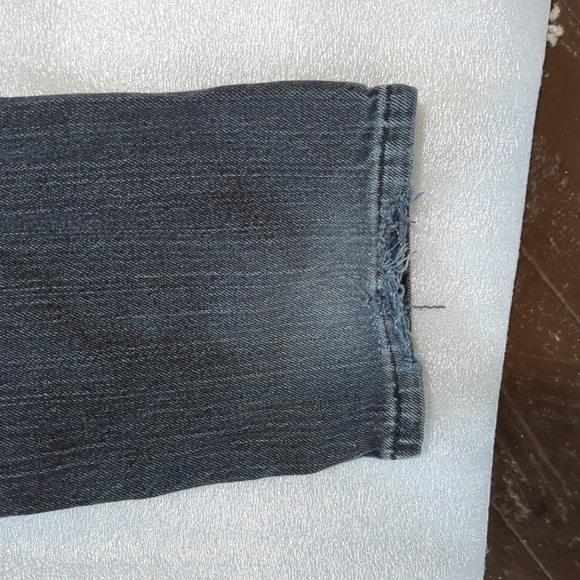 Levi's 511 Black Distressed Denim Jeans Boys Size 27x27 - Picture 12 of 14